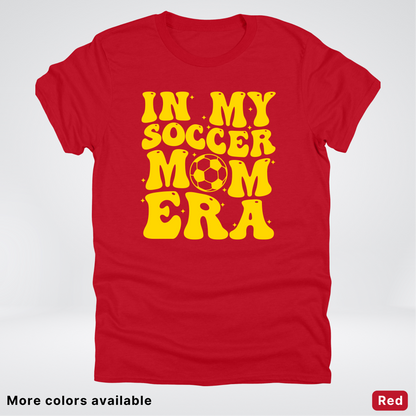 In My Soccer Mom Era – Gold Design - T-Shirt