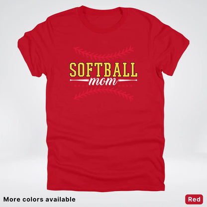Softball Mom - White Design - T-Shirt