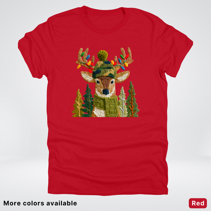 Ornament Antler Reindeer Hook Yard Faux - T-Shirt