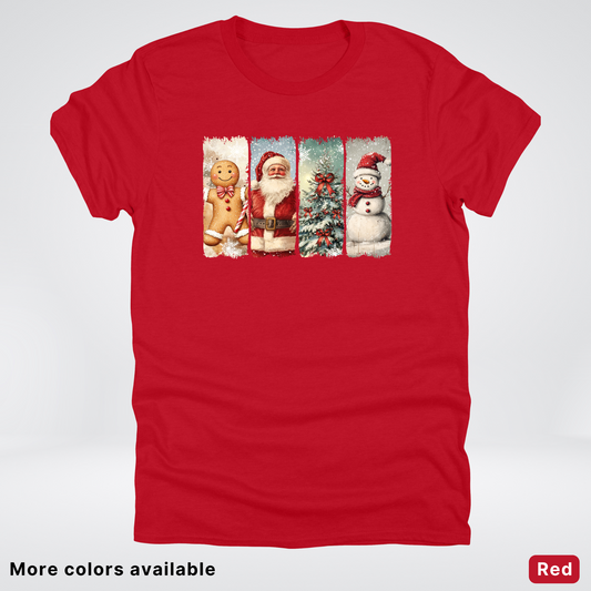 Vintage Christmas Quartet - T-Shirt