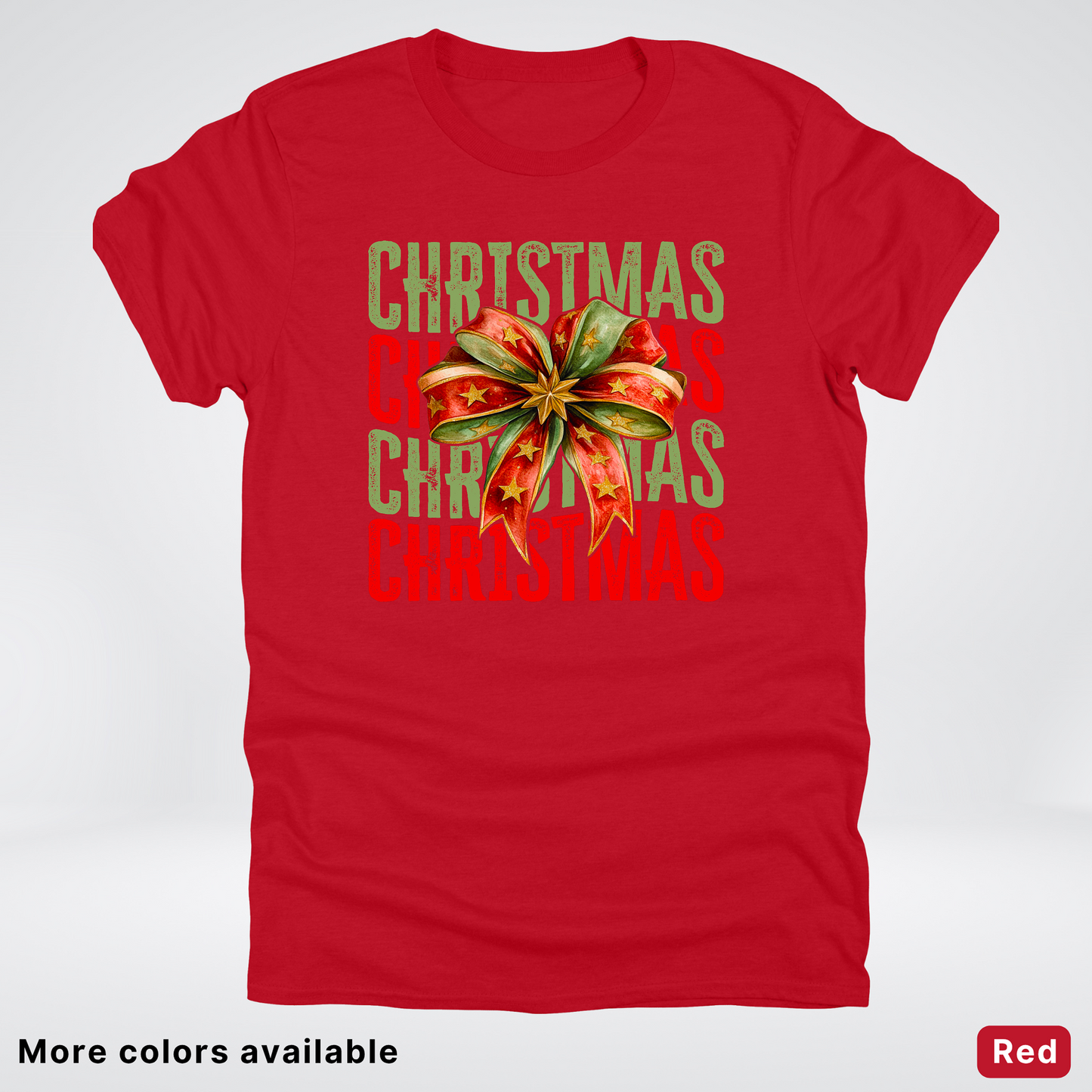Christmas Star Bow - T-Shirt