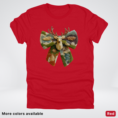 Neutral Woodland Bow Hook Yard Faux - T-Shirt