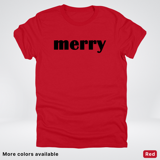 Merry - Black Design - T-Shirt