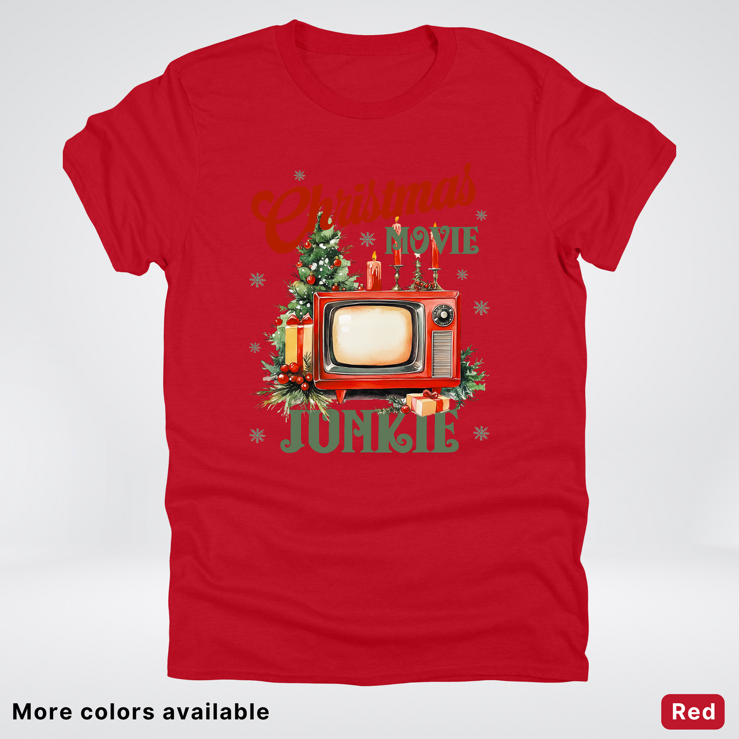 Vintage Christmas Movie Lover - T-Shirt