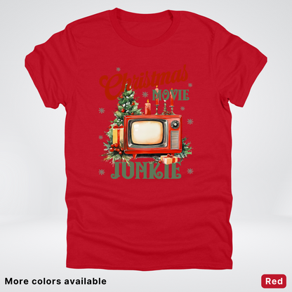 Vintage Christmas Movie Lover - T-Shirt