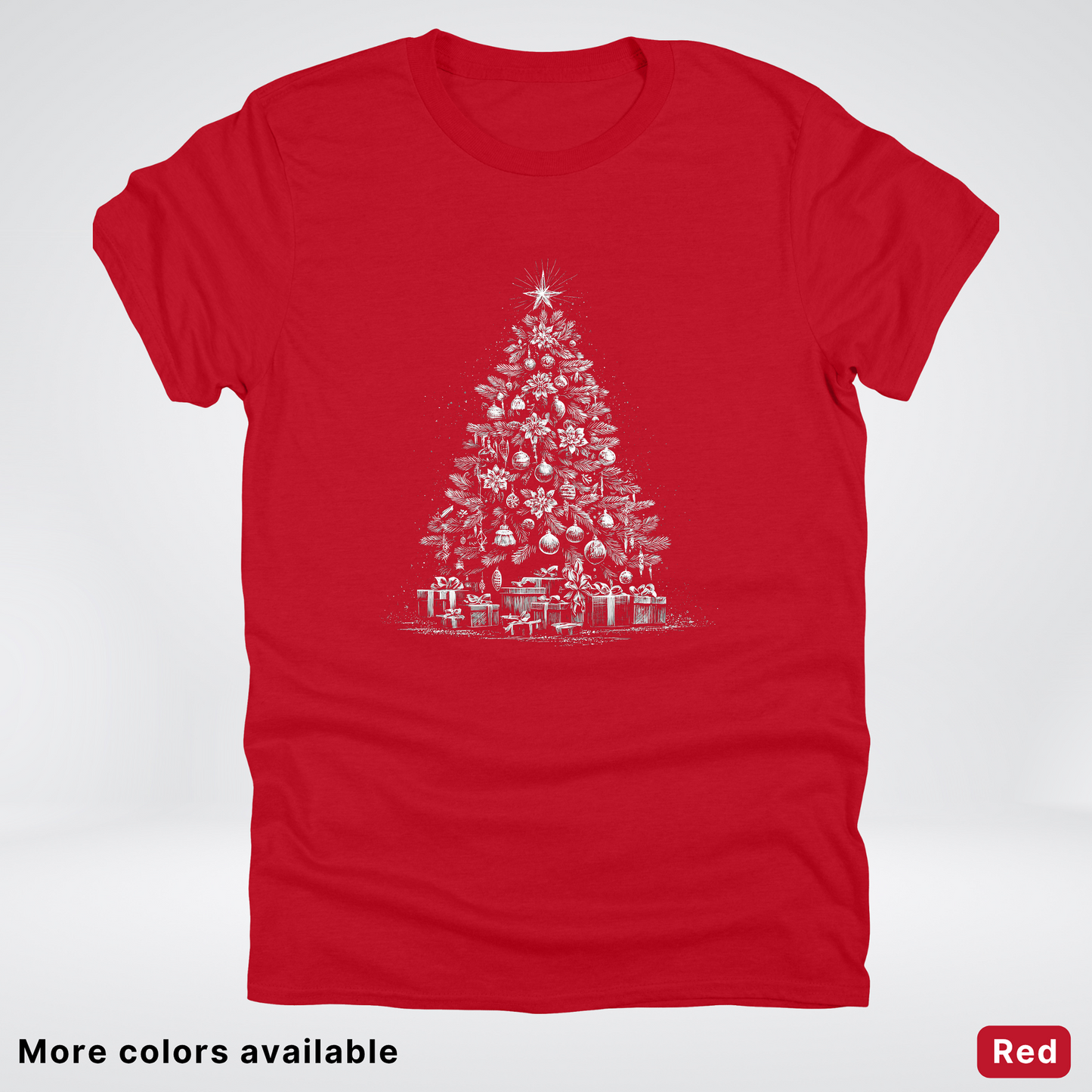 Classic Christmas Tree with Gifts - T-Shirt