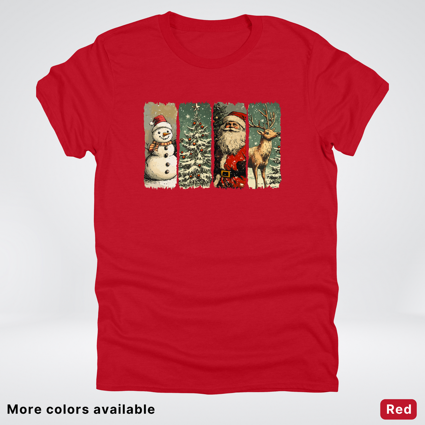 Classic Christmas Strip Art - T-Shirt