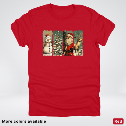 Classic Christmas Strip Art - T-Shirt