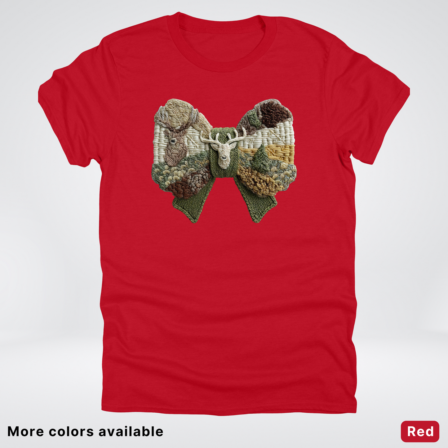 Rocking Horse Holiday Bow – Hook Yard Faux Look - T-Shirt