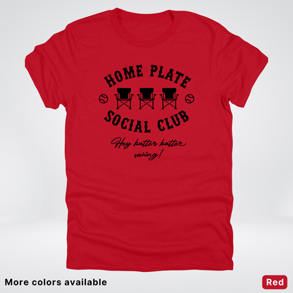 Home Plate Social Club – Black Design - T-Shirt