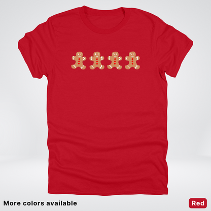 4 Gingerbread Men - T-Shirt