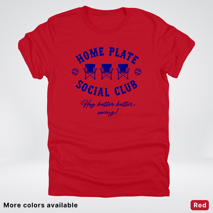 Home Plate Social Club – Navy Design - T-Shirt