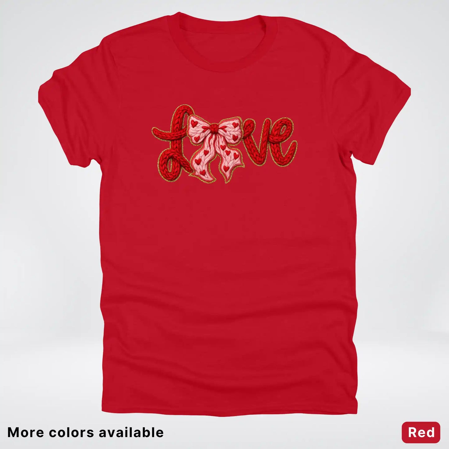 Love Bow Hook Yard Faux - T-Shirt