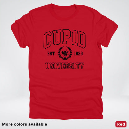 Cupid University Est 1823 - Black Design - T-Shirt