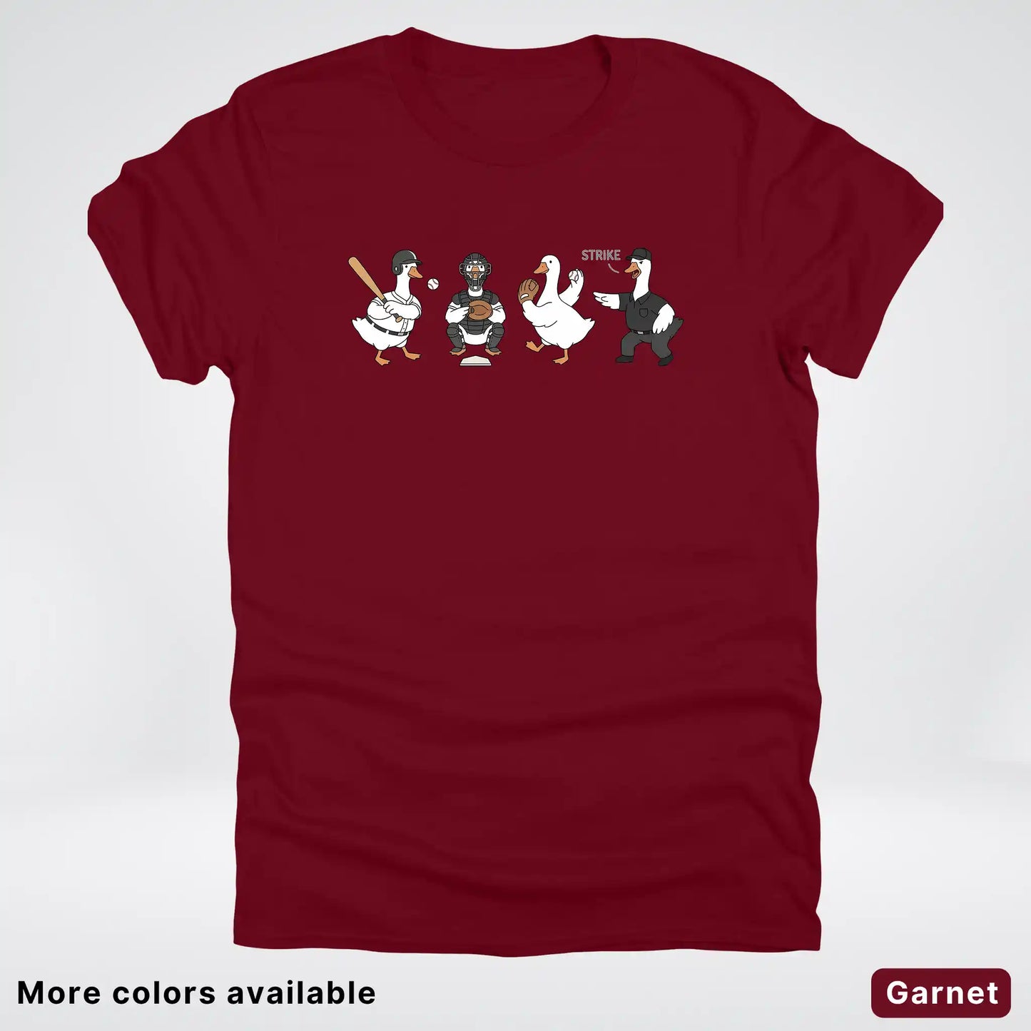 Baseball Goose Squad – Funny Baseball Goose Graphic T-Shirt