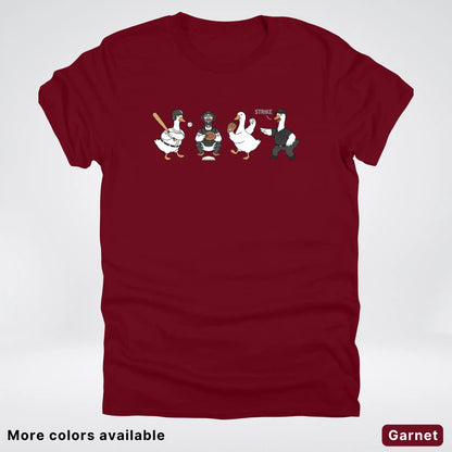 Baseball Goose Squad – Funny Baseball Goose Graphic T-Shirt