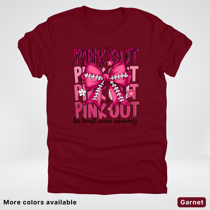 Coquette Football Laced Pink Out - T-Shirt