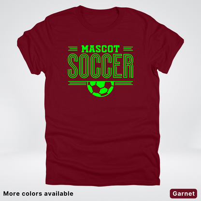 Custom Mascot – Green Design 21 - Soccer T-Shirt