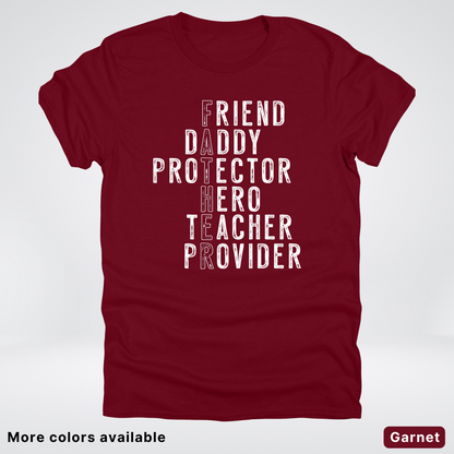 Father Crossword - White Design – Father’s Day T-Shirt