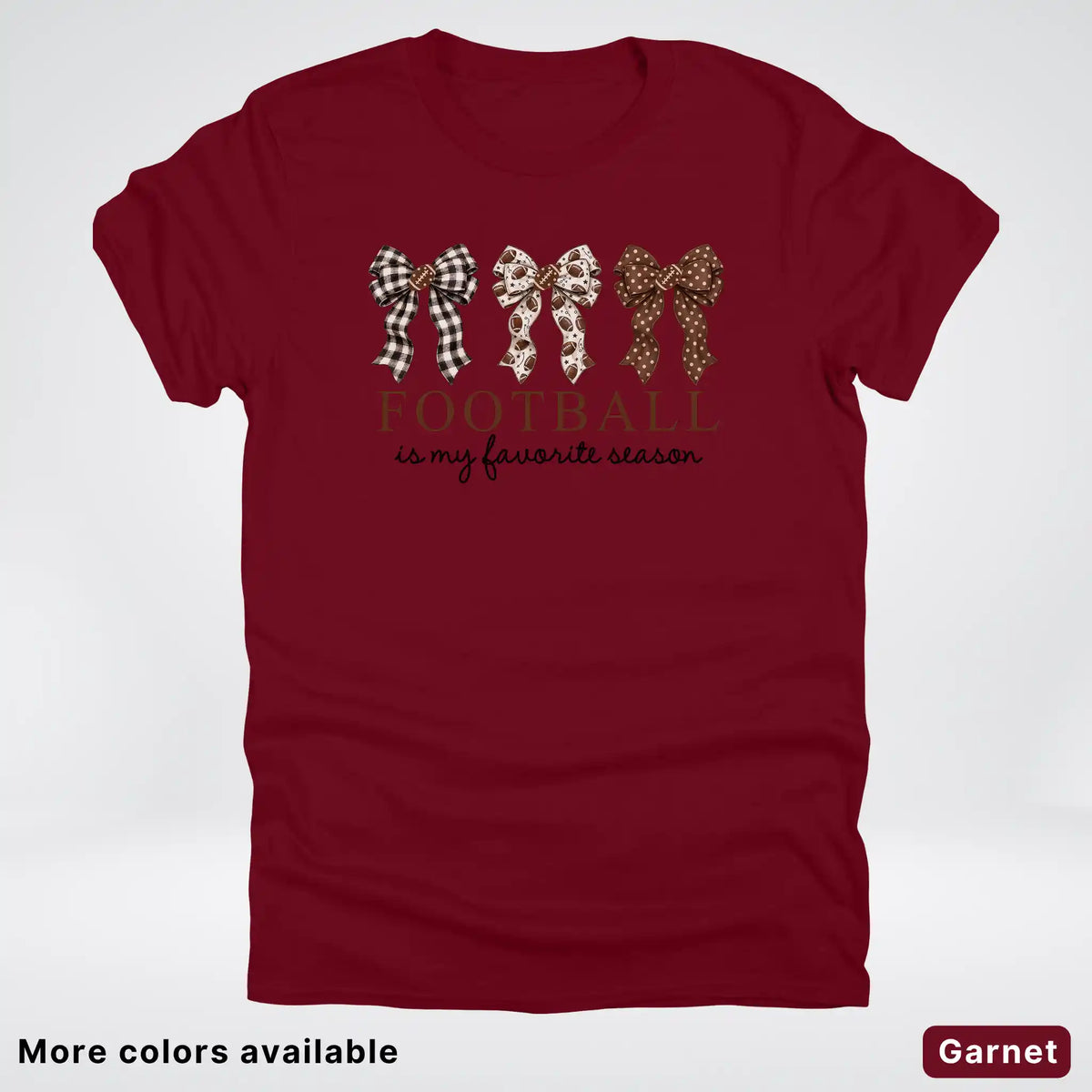 Football Is My Favorite Season – Game Day Bow T-Shirt