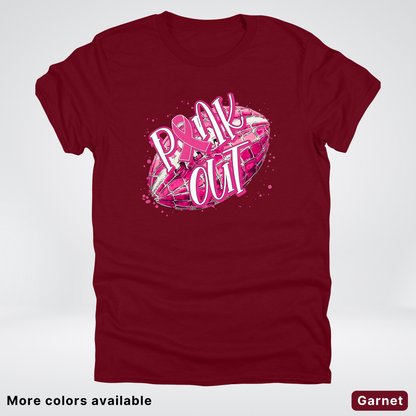 Pink Out Football Splatter - T-Shirt
