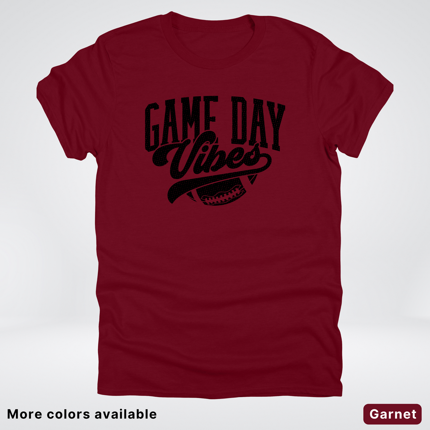 Game Day Vibes - Black Design 2 - Football T-Shirt