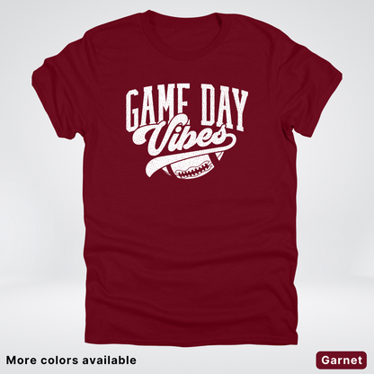 Game Day Vibes - White Design 2 - Football T-Shirt