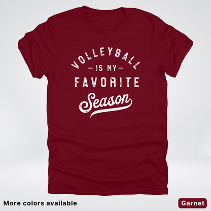 Volleyball Is My Favorite Season - White Design - T-Shirt