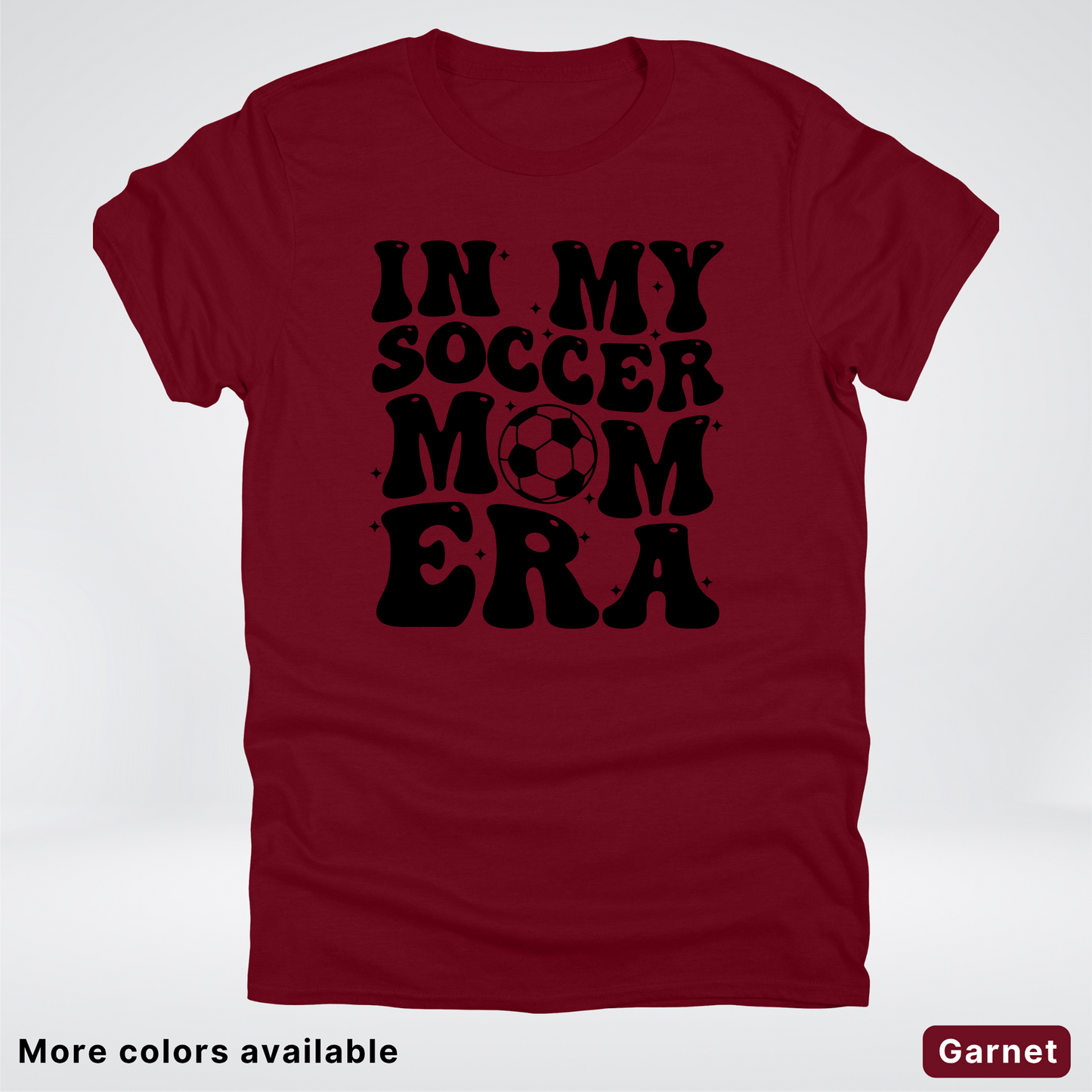 In My Soccer Mom Era – Black Design - T-Shirt