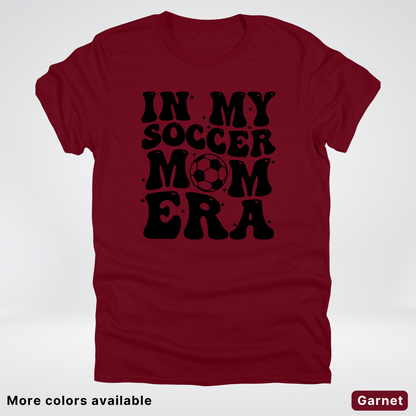 In My Soccer Mom Era – Black Design - T-Shirt