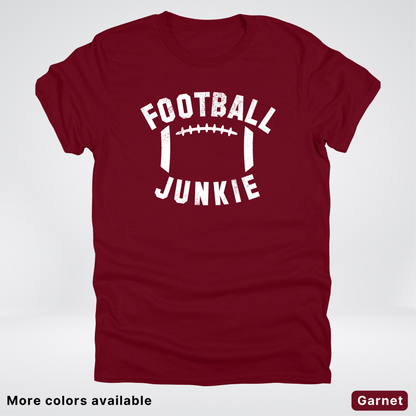 Football Junkie – White Design - T-Shirt