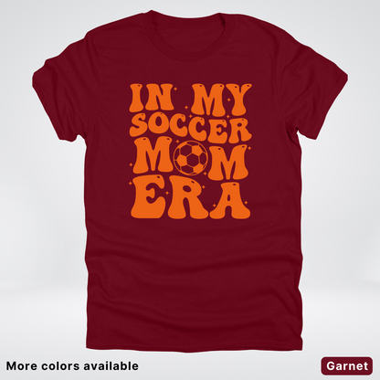 In My Soccer Mom Era – Orange Design - T-Shirt