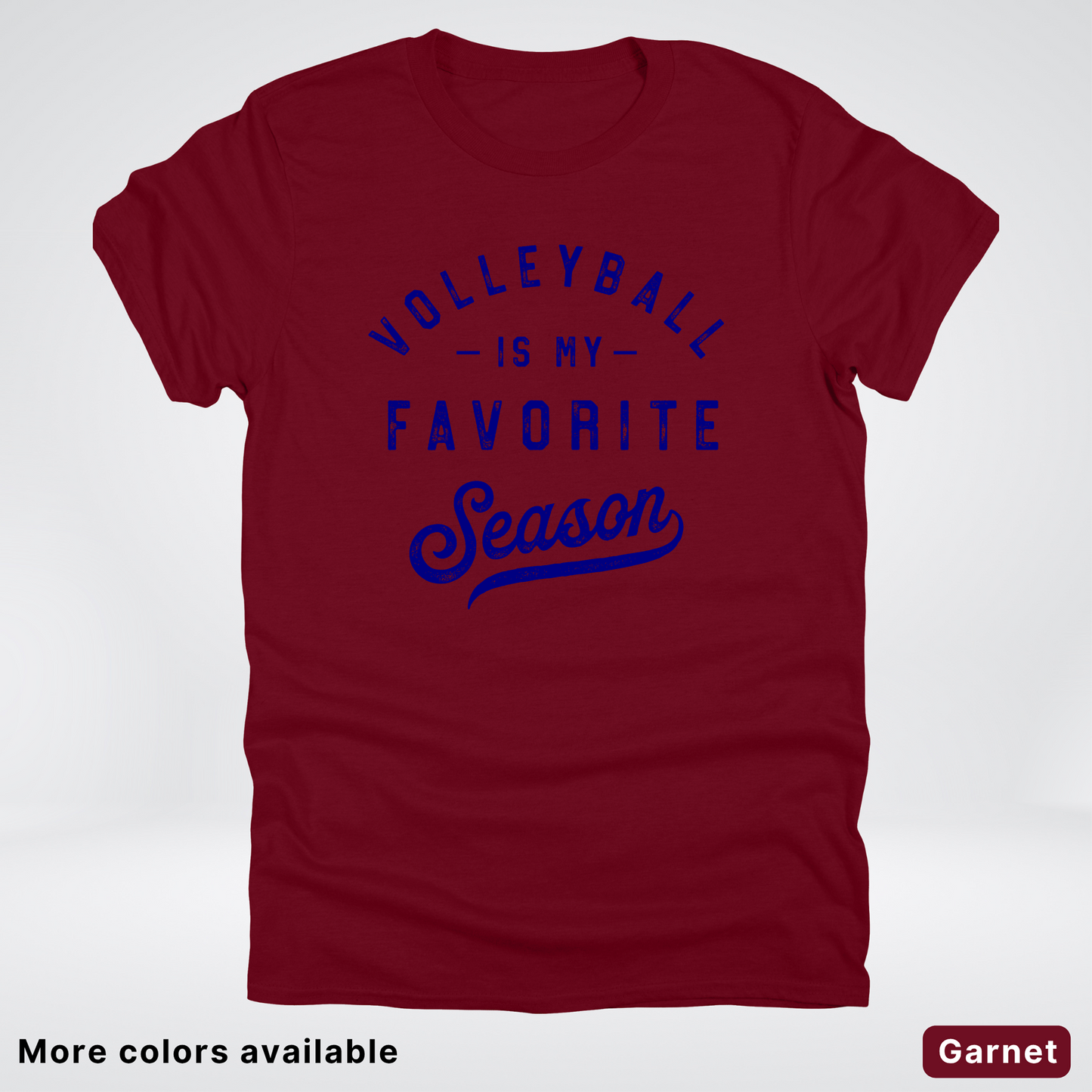 Volleyball Is My Favorite Season - Navy Design - T-Shirt