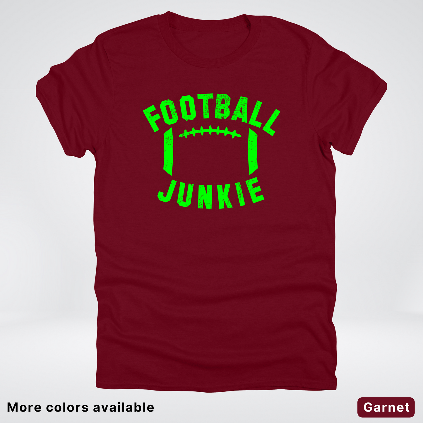Football Junkie – Green Design - T-Shirt