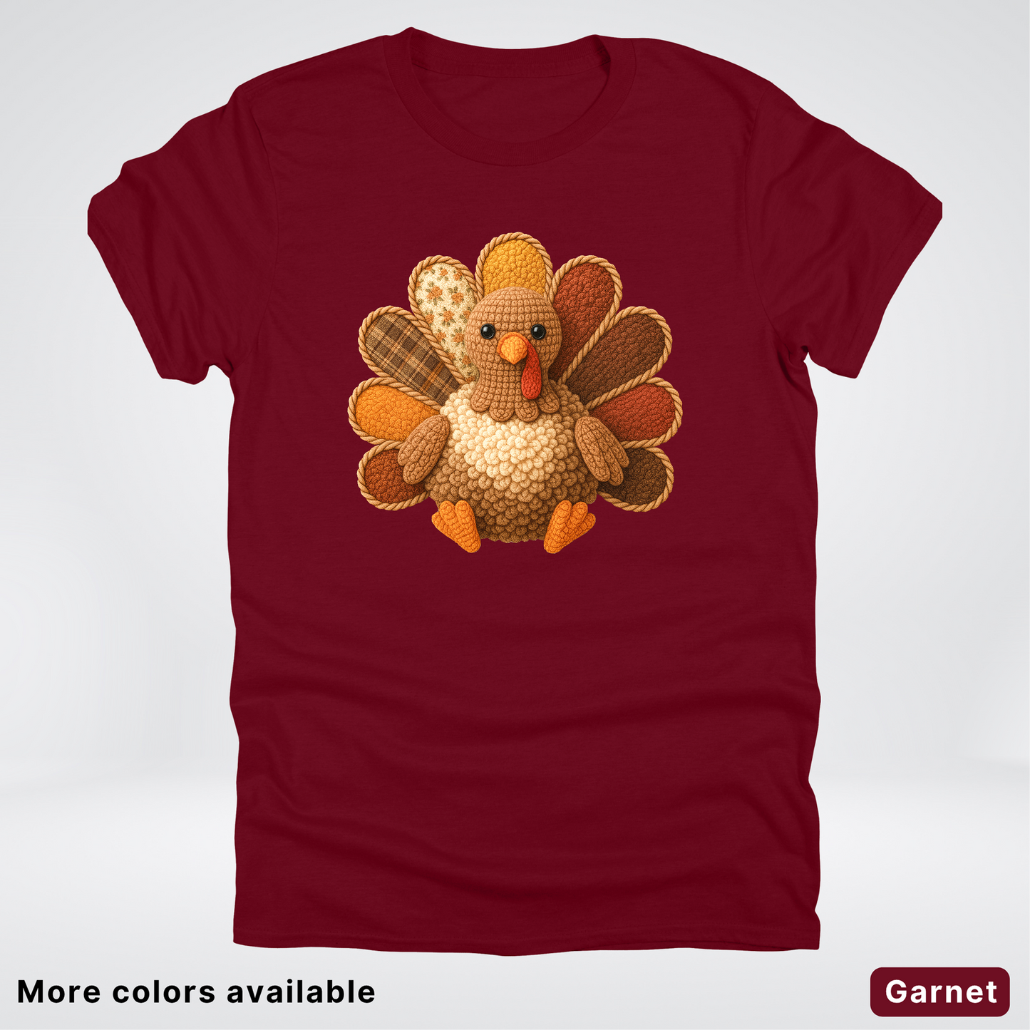 Turkey Crochet Thanksgiving Fall - T-Shirts