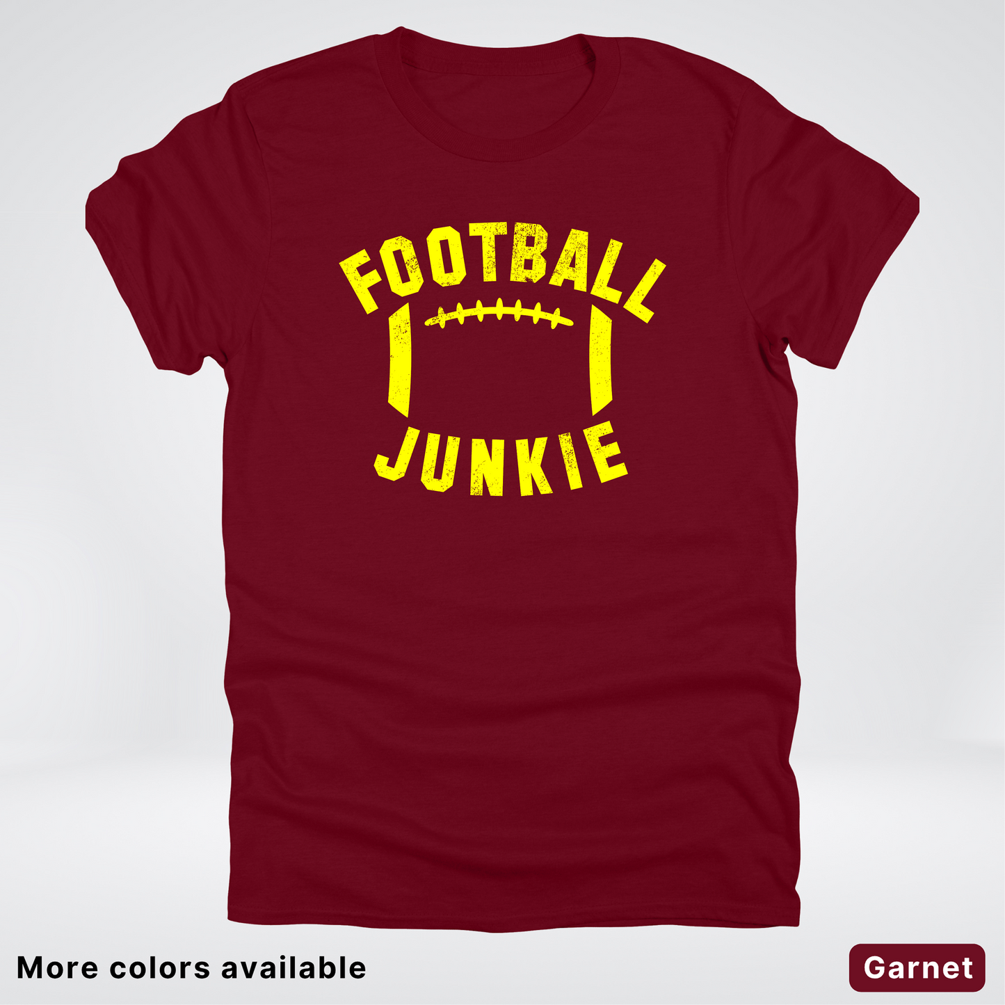 Football Junkie – Yellow Design - T-Shirt