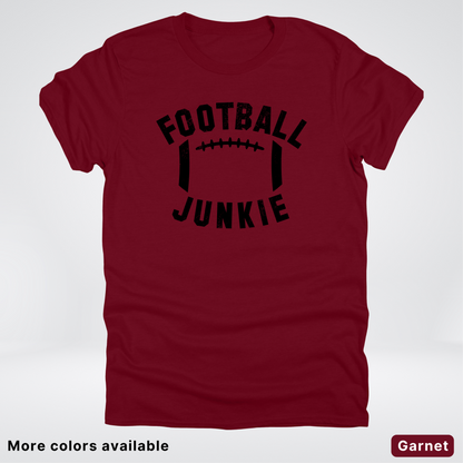 Football Junkie – Black Design - T-Shirt