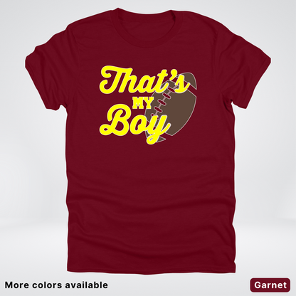 That's My Boy - Yellow Design - Football - T-Shirt