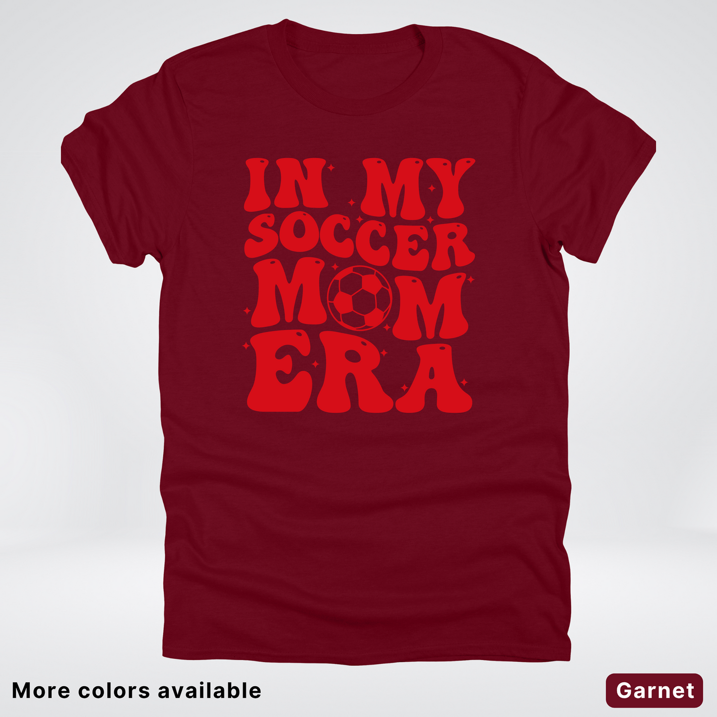In My Soccer Mom Era – Red Design - T-Shirt