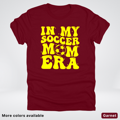 In My Soccer Mom Era – Yellow Design - T-Shirt