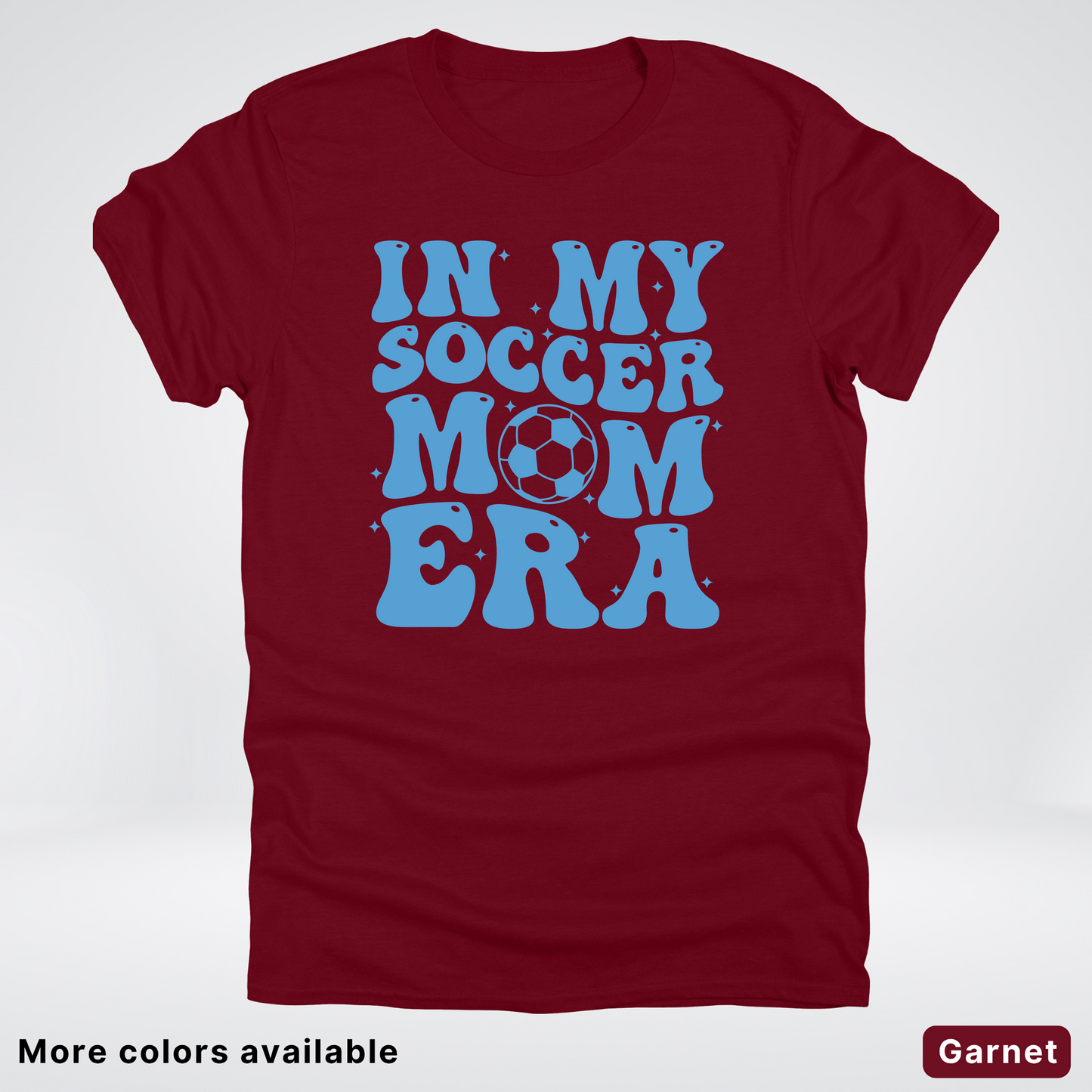 In My Soccer Mom Era – Light Blue Design - T-Shirt