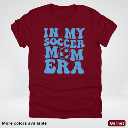 In My Soccer Mom Era – Light Blue Design - T-Shirt