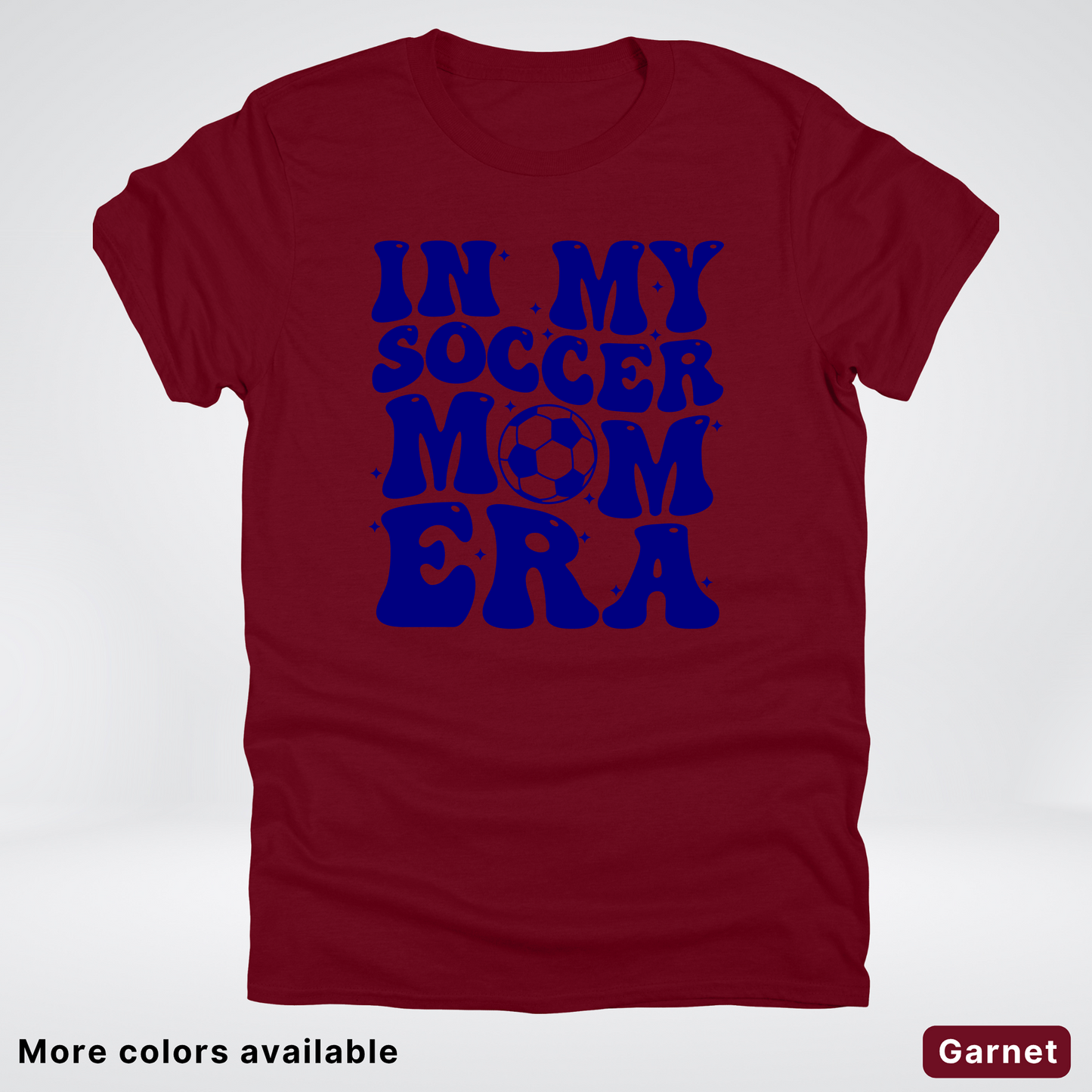 In My Soccer Mom Era – Navy Design - T-Shirt