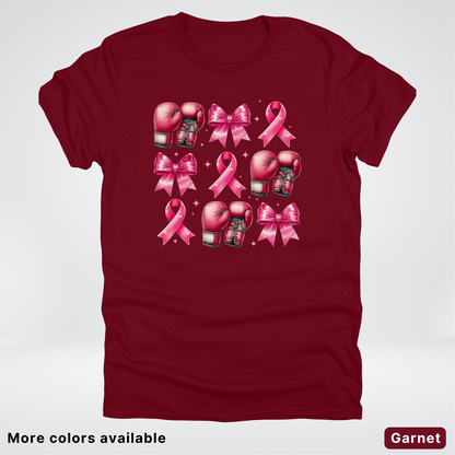 Boxing Coquette Pink Ribbon Pink Out - T-Shirt
