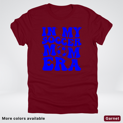 In My Soccer Mom Era – Blue Design - T-Shirt