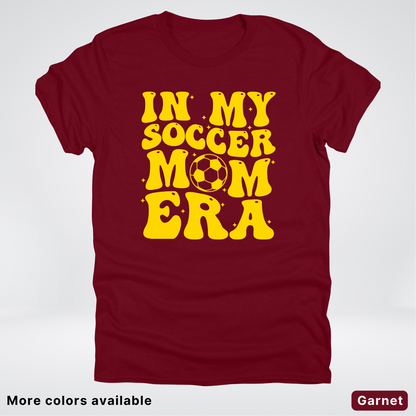 In My Soccer Mom Era – Gold Design - T-Shirt