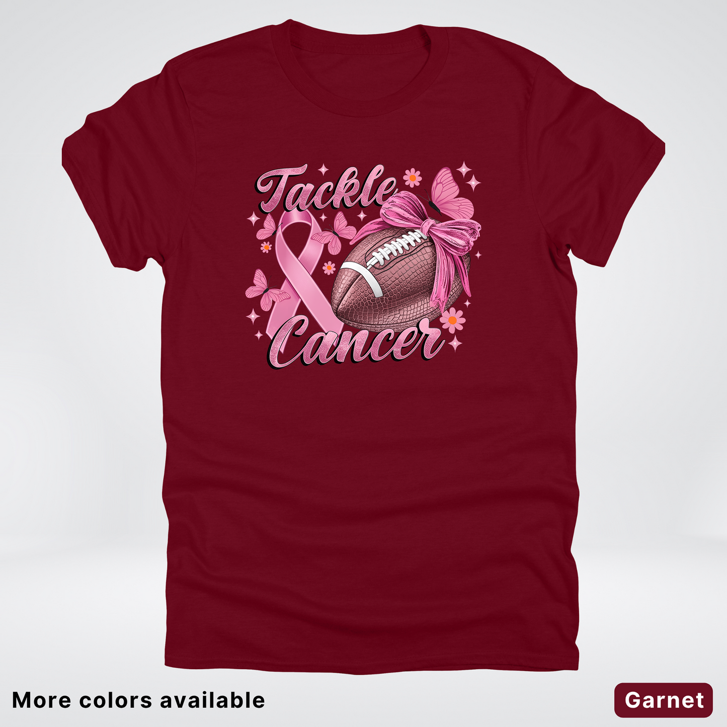 Tackle Cancer Coquette 02 Football T-Shirt