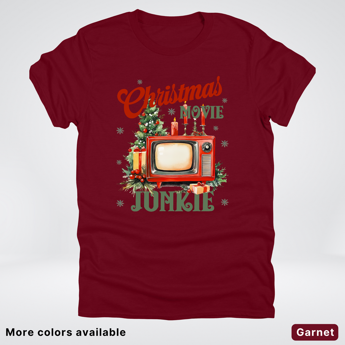 Vintage Christmas Movie Lover - T-Shirt