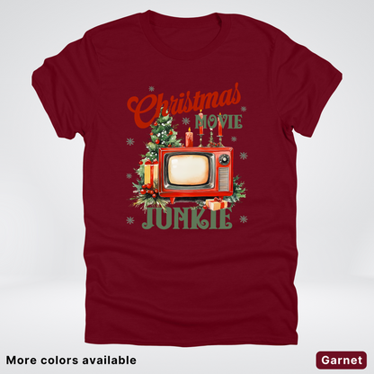 Vintage Christmas Movie Lover - T-Shirt