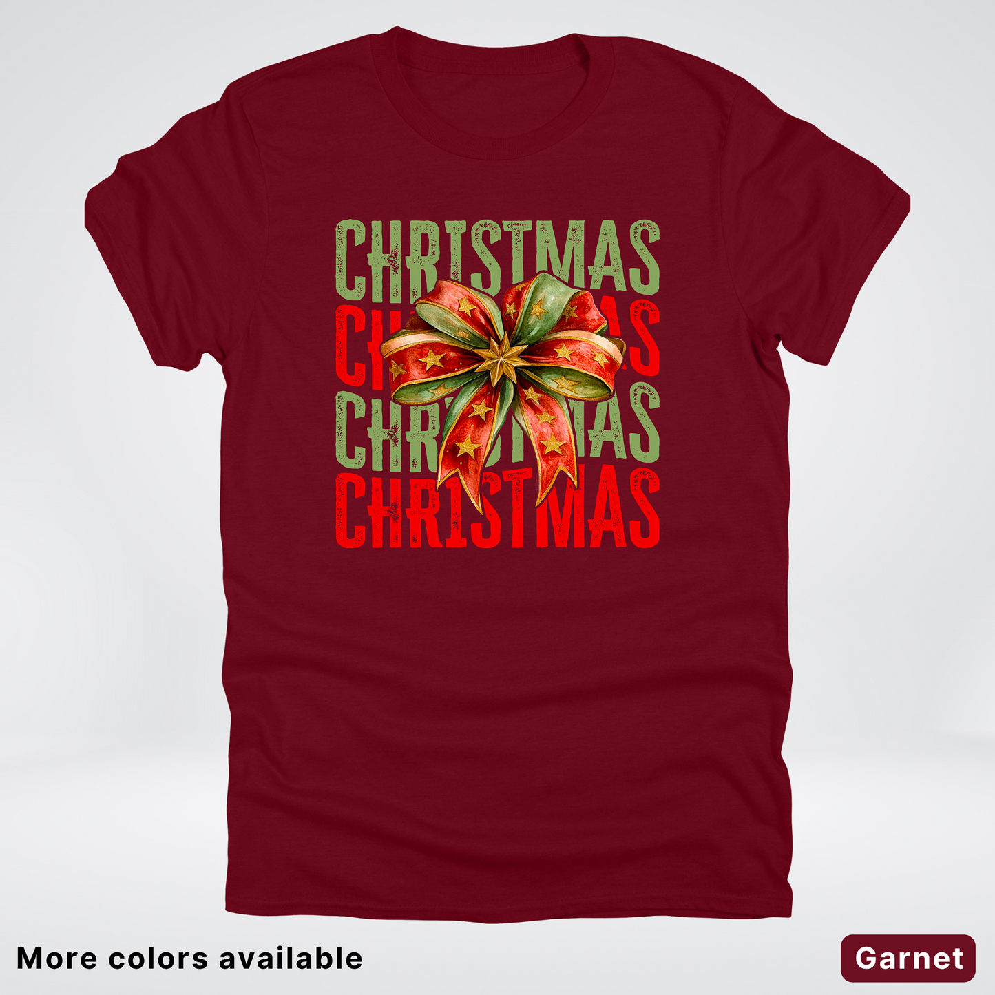 Christmas Star Bow - T-Shirt